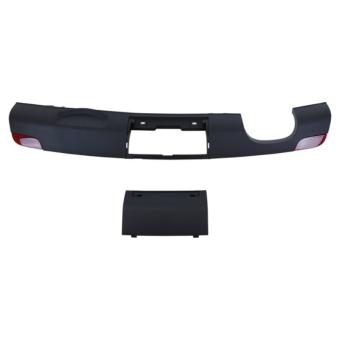 Achterbumper Audi A1 vanaf 8-2010 tot 2-2015 met trekhaak uitsparing voor dubbele uitlaat