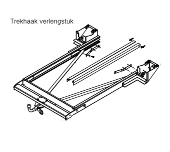 trekhaak camper trigano f12 verlengstuk Fiat ducato