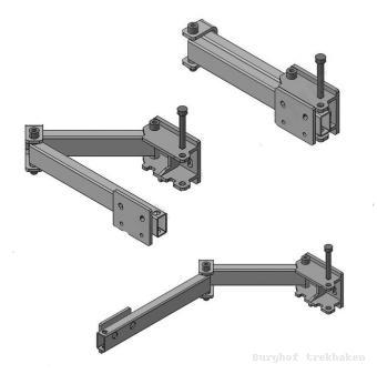 Wegdraaibare fietsendrager bus camper TurnSwing - Towbo Bars