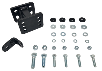 Trekhaak verlengstuk voor 4 gaats flenstrekhaak 125mm met trekgewicht en RDW goedkeuring