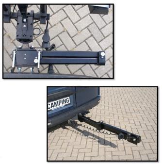 Wegdraaibare fietsendrager bus camper TurnSwing - Towbo Bars