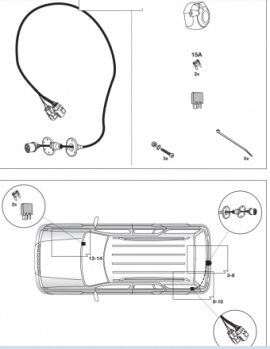 trekhaak kabelset land rover evoque cabrio