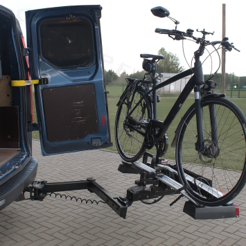 Wegdraaibare fietsendrager bus camper TurnSwing