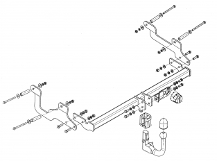 trekhaak afneembaar Dacia lodgy