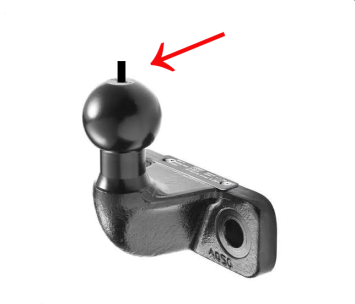 flens kogel met pin trekhaak kogel zonder trekgewicht speciaal voor belgie