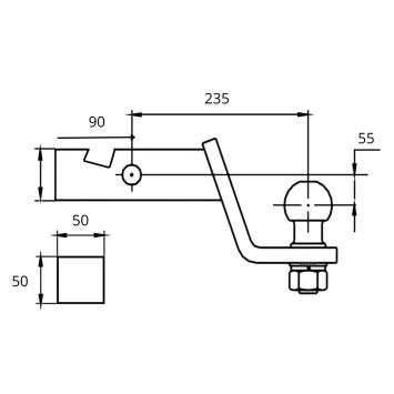 usa cars trekhaak kogel adapter vierkante koker trekhaak imiola