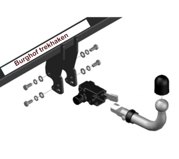 trekhaak horizontaal afneembaar hyundai coupe