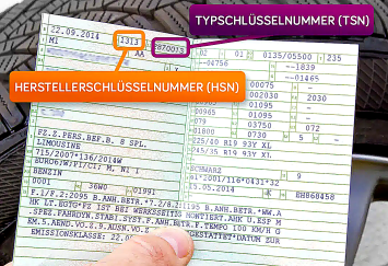 import Suchen Sie hier die Daten Ihres Autos anhand der Schlüsselnummer