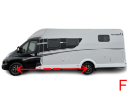 trekhaak camper chassisverlengstuk opmeten a464