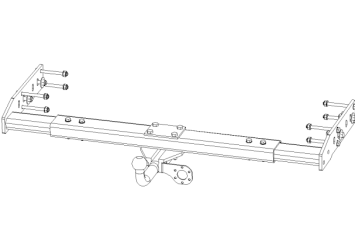 trekhaak instelbaar voor camper