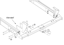 variabele trekhaak camper trekhaak kogeldruk 120 kilo