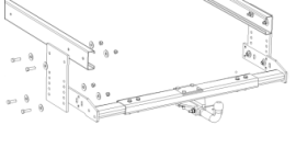 trekhaak variabel voor camper integraal alkoof