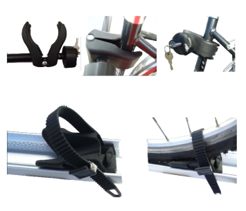 2 electrische fietsen op camper alkoof integraal camper