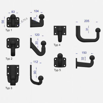 Trekhaak kogel Brink Flenskogel 4 gats trekhaak kogel geschikt voor AlKO-koppeling 9077410