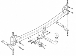 Trekhaak Ford Explorer tekening