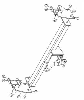 trekhaak toyota landcruiser JL73
