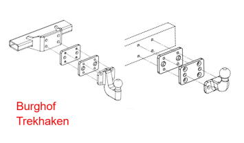Trekhaak kogel 4 gats trekhaak kogel Westfalia Type Nummer 329089600001