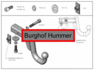 Trekhaak Hummer H2 bouwjaar 2002 tot 2011 complete vaste trekhaak